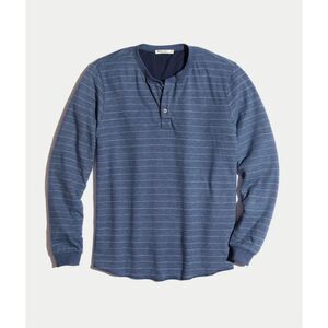 Double Knit Henley in Storm Blue | Sz: XL | NWOT